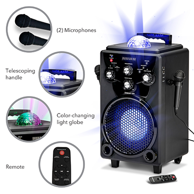 Set karaoke PARTY Singtogether Powered speaker - 2 Micros - Super U, Hyper  U, U Express 